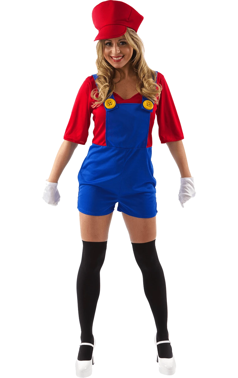 Women's Super Mario Costume 1 Women's Super Mario Costume