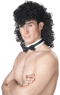 Male Stripper Wig & Collar