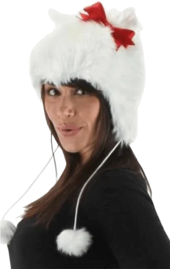 Kitty Pompom Hat