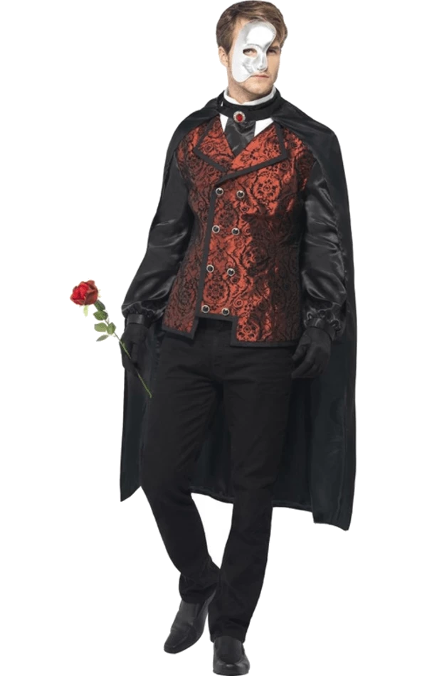 Smiffys Mens Opera Masquerade Costume 1 Smiffys Mens Opera Masquerade Costume