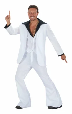 Adult 1970s White Suit Costume