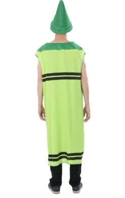 Adult Green Crayon Costume 5 Adult Green Crayon Costume -Palmer Sales 00020361a02