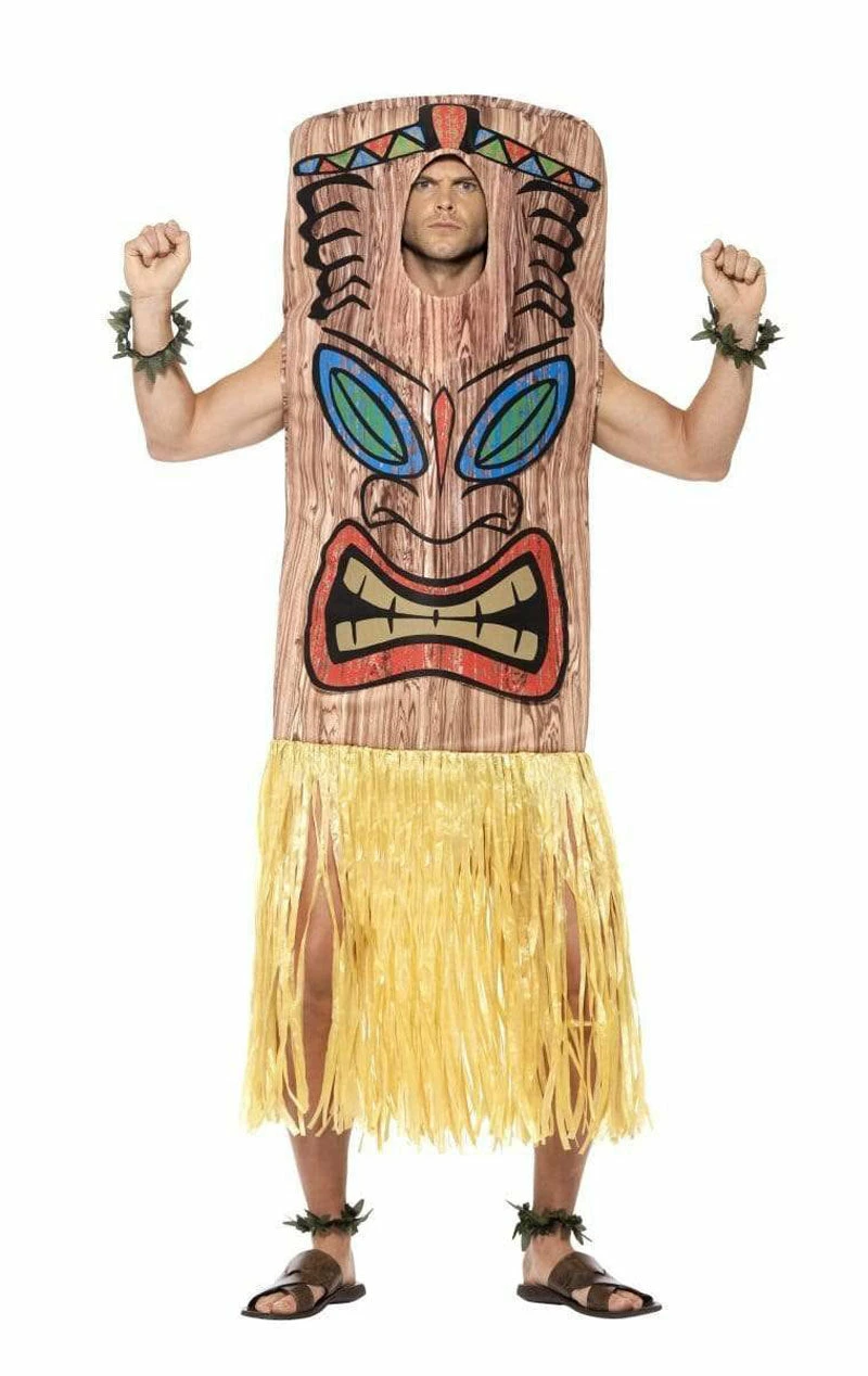 Smiffys Hawaiian Tiki Totem Costume 1 Smiffys Hawaiian Tiki Totem Costume
