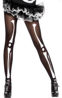 Skeleton Bone Halloween Tights