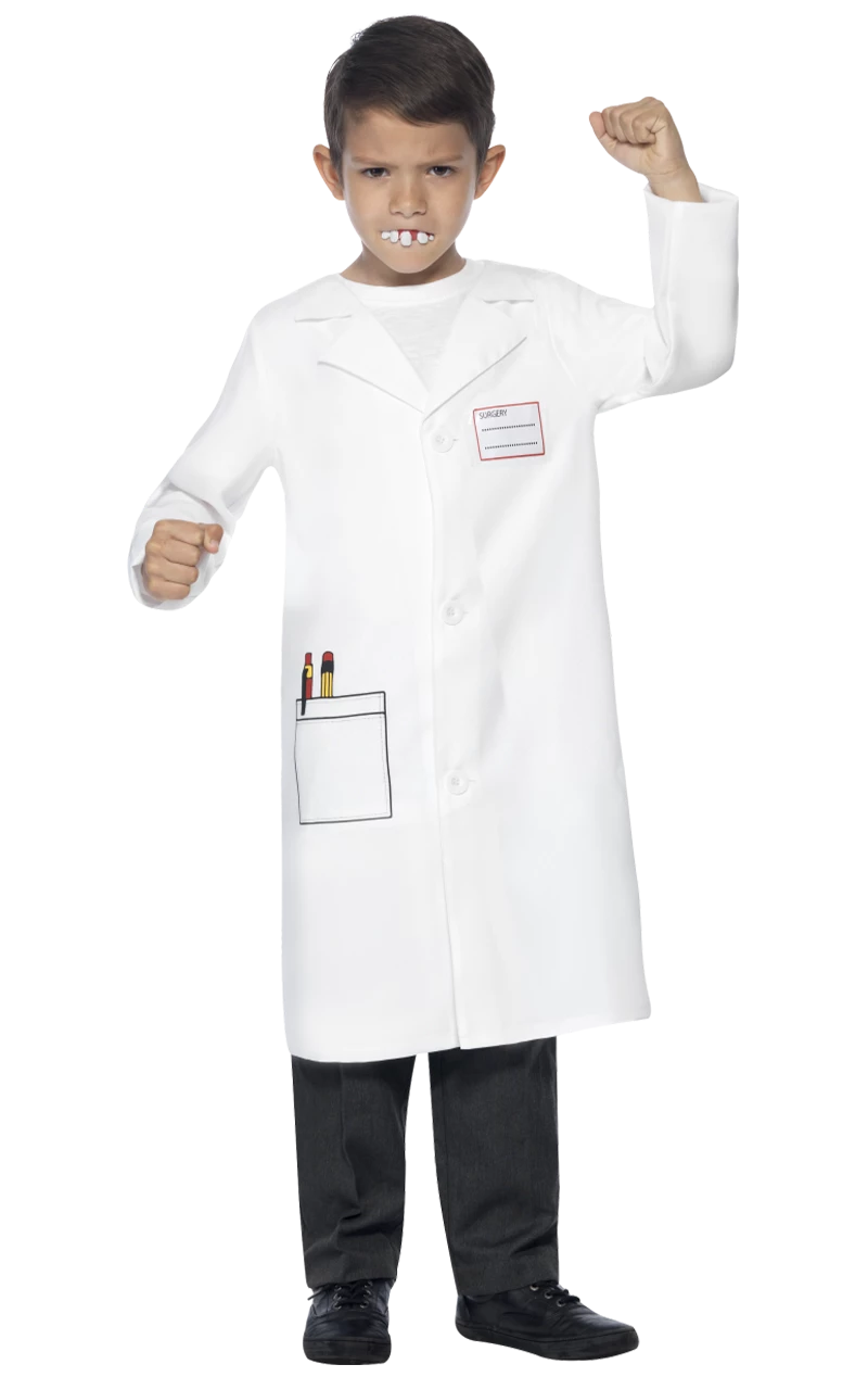 Smiffys Kids Demon Dentist Kit Costume 1 Smiffys Kids Demon Dentist Kit Costume