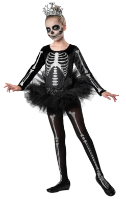 Kids Skelly Ballerina Costume