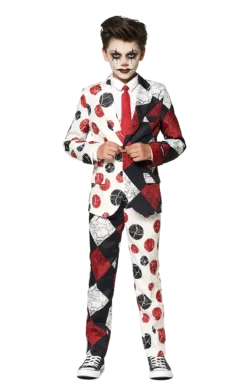 Kids Halloween Vintage Clown Costume