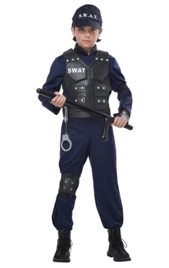 Kids SWAT Police Costume