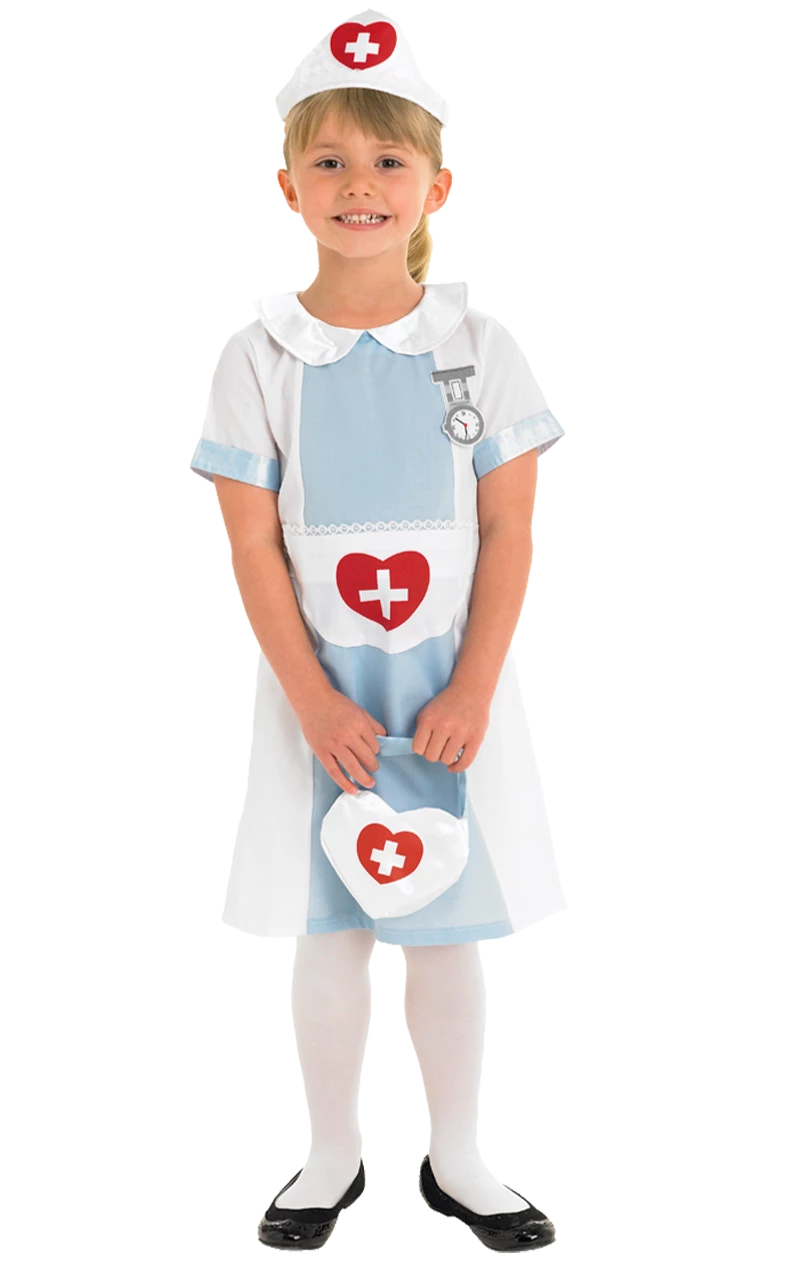 Kids Nurse Fancy Dress Costume 1 Kids Nurse Fancy Dress Costume