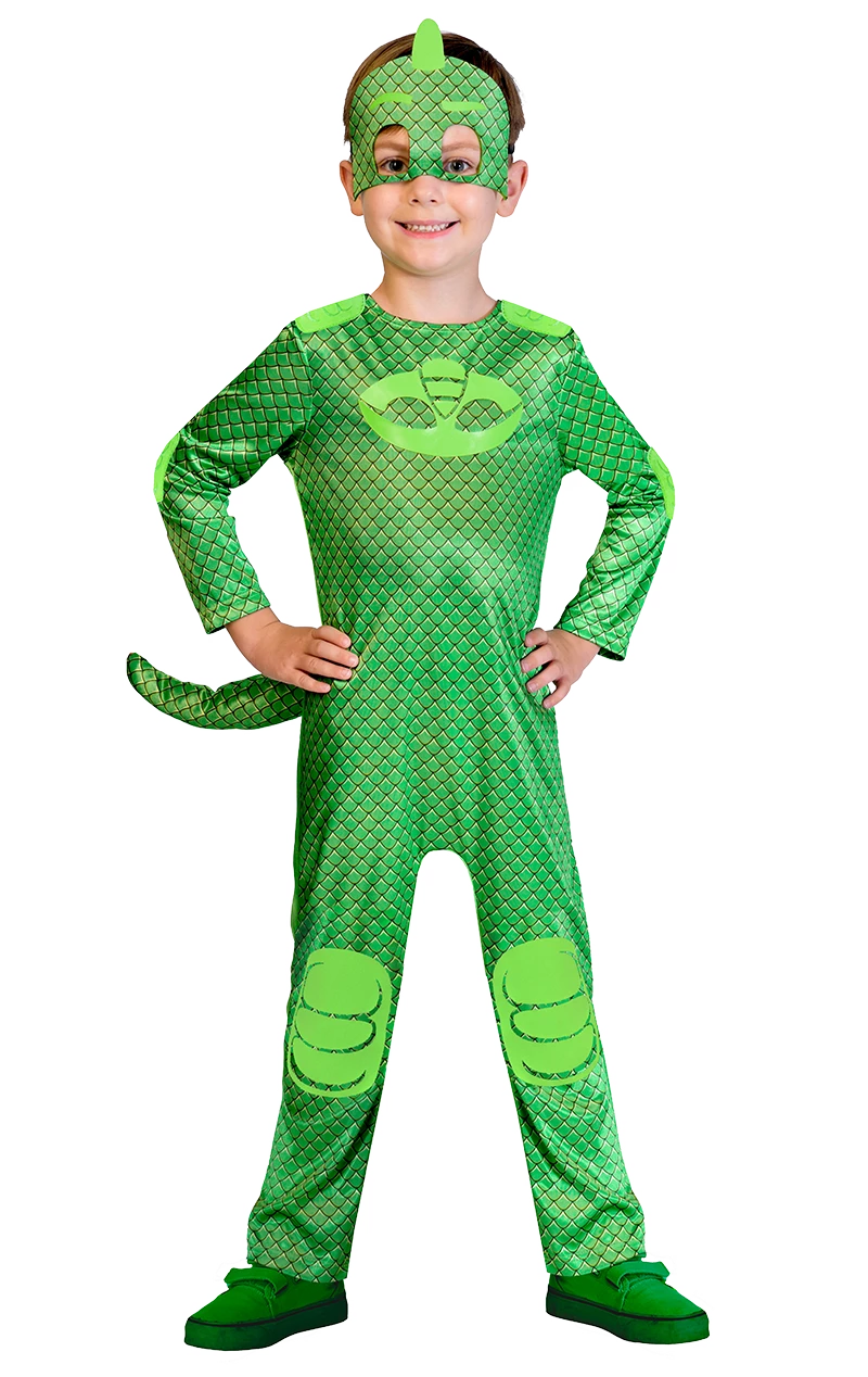 AMSCAN Kids PJ Facepieces Gekko Costume 1 AMSCAN Kids PJ Facepieces Gekko Costume