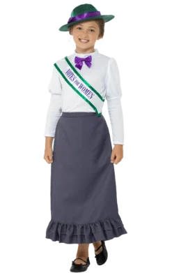Smiffys Kids Victorian Suffragette Costume