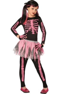 Palmer Kids Pink Skeleton Tutu Costume