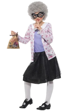Smiffys Kids Gangsta Granny Costume