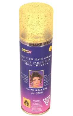 Gold Glitter Hairspray