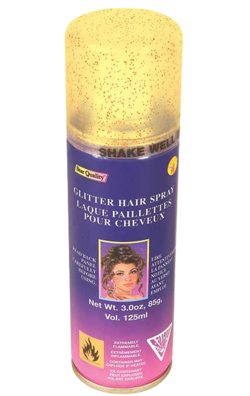 Gold Glitter Hairspray 1 Gold Glitter Hairspray