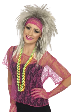 Smiffys 80s Lace Vest Set