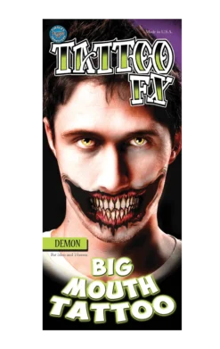 Demon Mouth Tattoo Accessory