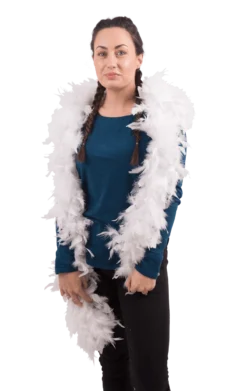 White Feather Boa Accessory