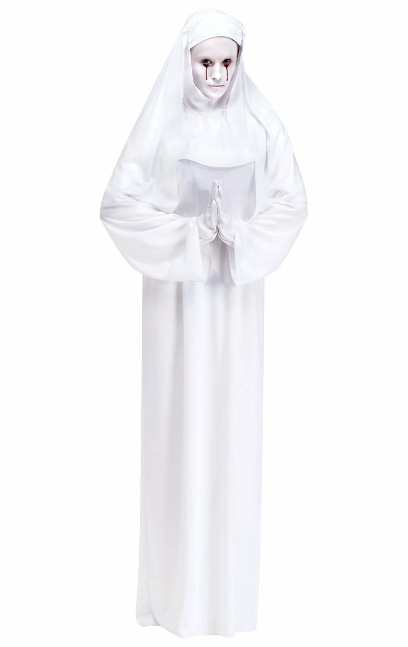 Palmer Womens Scary Mary Nun Costume 1 Palmer Womens Scary Mary Nun Costume
