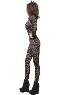 Smiffys Leopard Print Bodysuit Costume