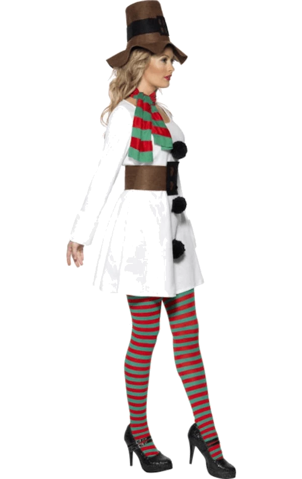 Smiffys Womens Miss Snowman Costume 2 Smiffys Womens Miss Snowman Costume - Image 2