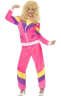 Smiffys Womens 80s Retro Shellsuit Costume