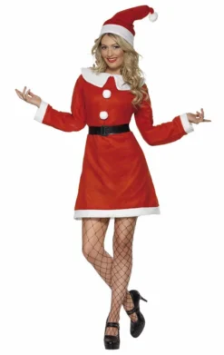 Smiffys Womens Miss Claus Costume