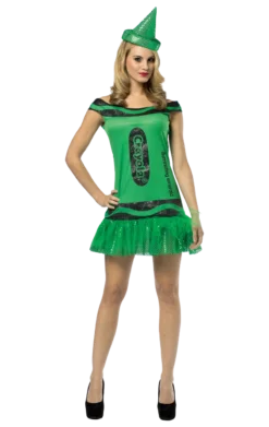 Ladies Emerald Crayola Crayon Costume