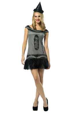 Ladies Space Grey Crayola Crayon Costume