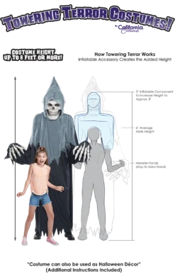 Adult Towering Giant Grim Reaper Costume -Palmer Sales 00090011a02