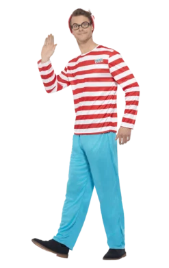 Smiffys Mens Where's Wally Costume