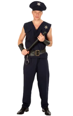 GENERIC Mens Policeman And Cuffs Costume