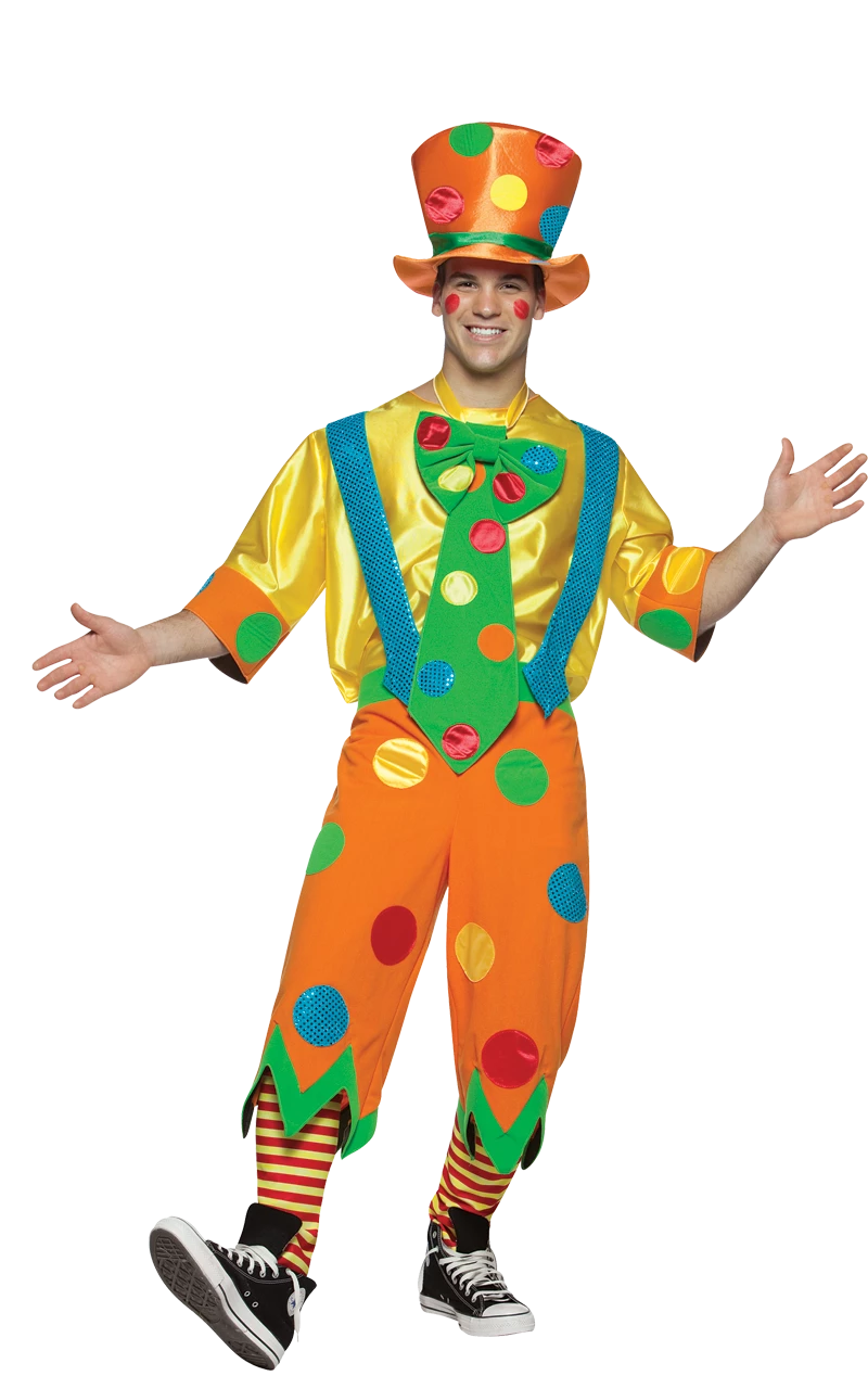 Mens Toots The Clown Costume 1 Mens Toots The Clown Costume