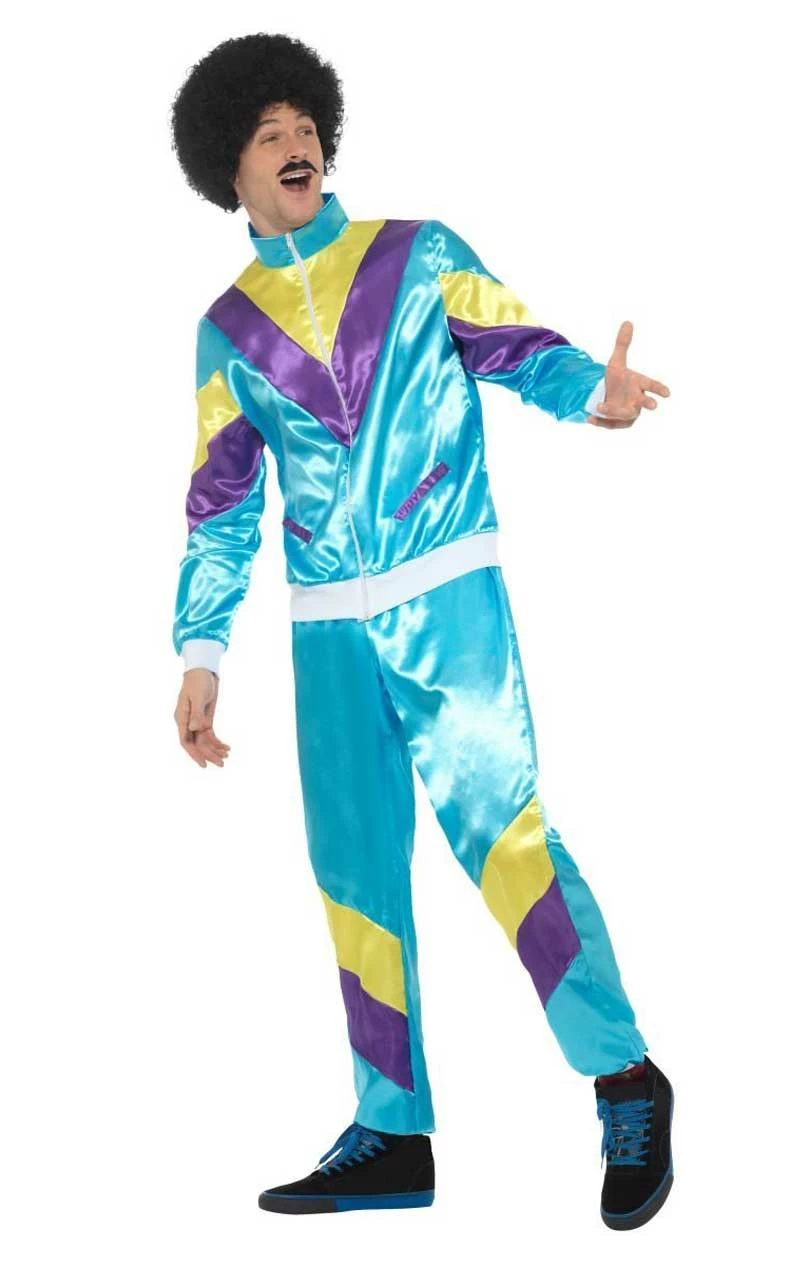 Smiffys Mens 80s Fashion Shellsuit Costume 2 Smiffys Mens 80s Fashion Shellsuit Costume - Image 2