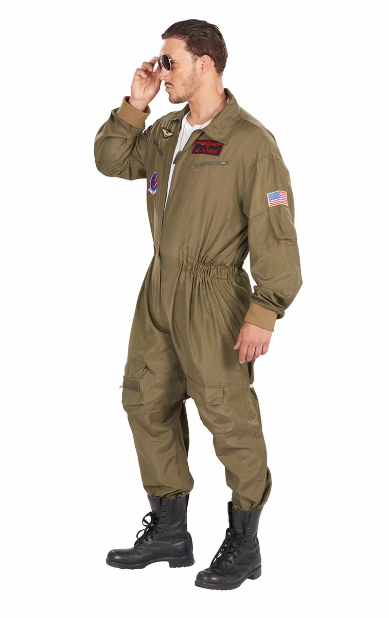 Adult Fighter Pilot Aviator Costume 3 Adult Fighter Pilot Aviator Costume - Image 3