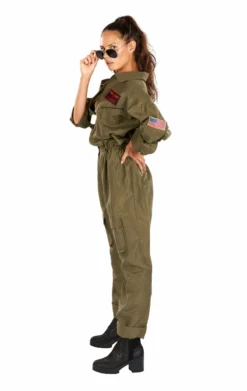 Adult Fighter Pilot Aviator Costume 11 Adult Fighter Pilot Aviator Costume -Palmer Sales 00091247a05
