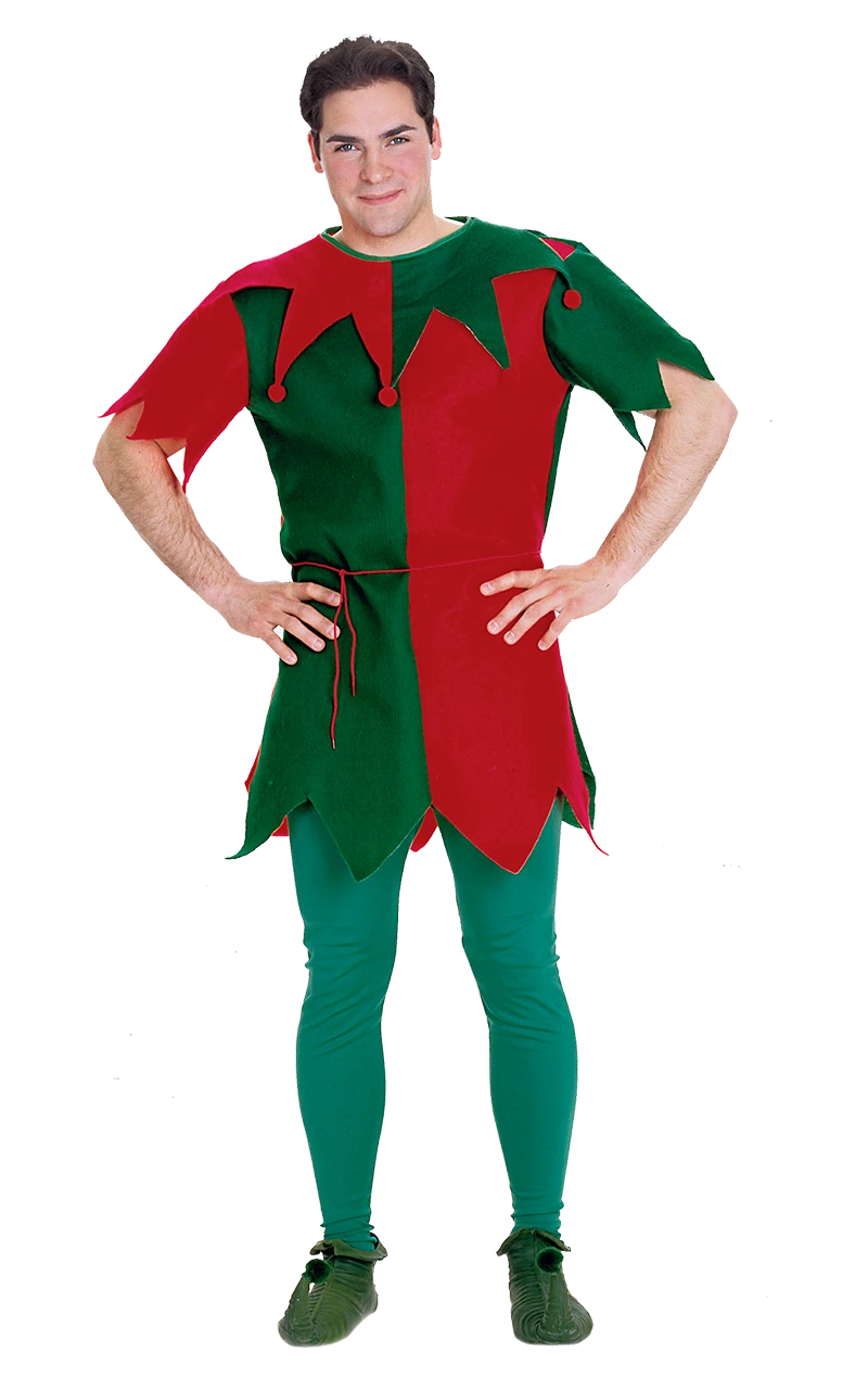 Mens Economy Elf Tunic Costume 1 Mens Economy Elf Tunic Costume