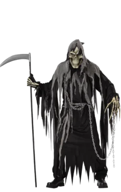 Mens Decayed Halloween Grim Reaper Costume