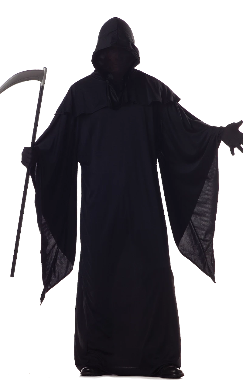 Adult Horror Robe Grim Reaper Costume 1 Adult Horror Robe Grim Reaper Costume