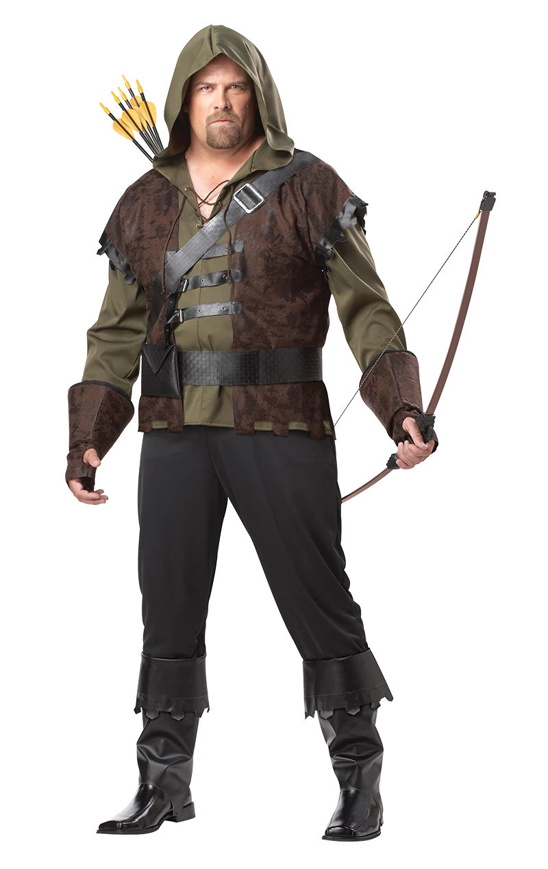 Mens Plus Size Robin Hood Costume 1 Mens Plus Size Robin Hood Costume
