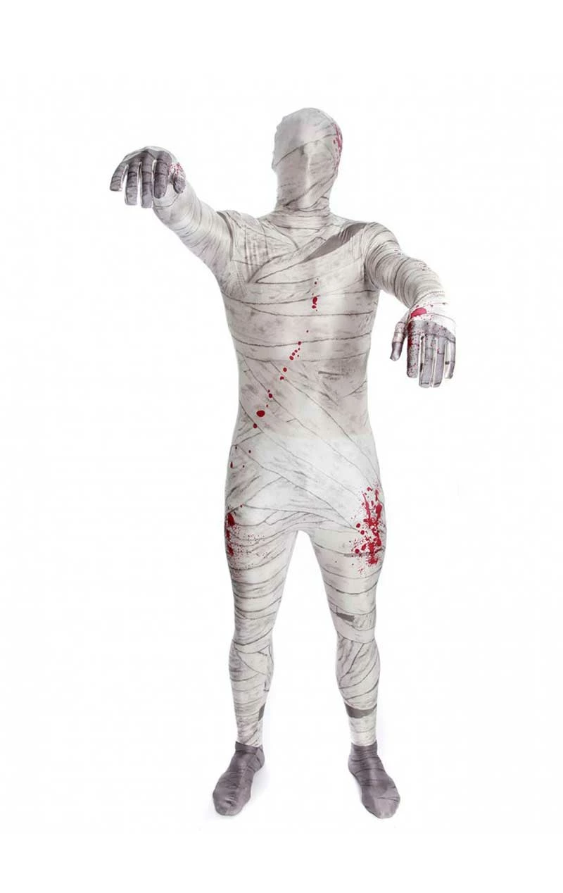 Mens Mummy Morphsuit Costume 2 Mens Mummy Morphsuit Costume - Image 2