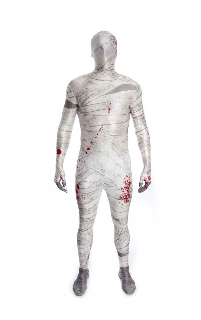 Mens Mummy Morphsuit Costume 1 Mens Mummy Morphsuit Costume
