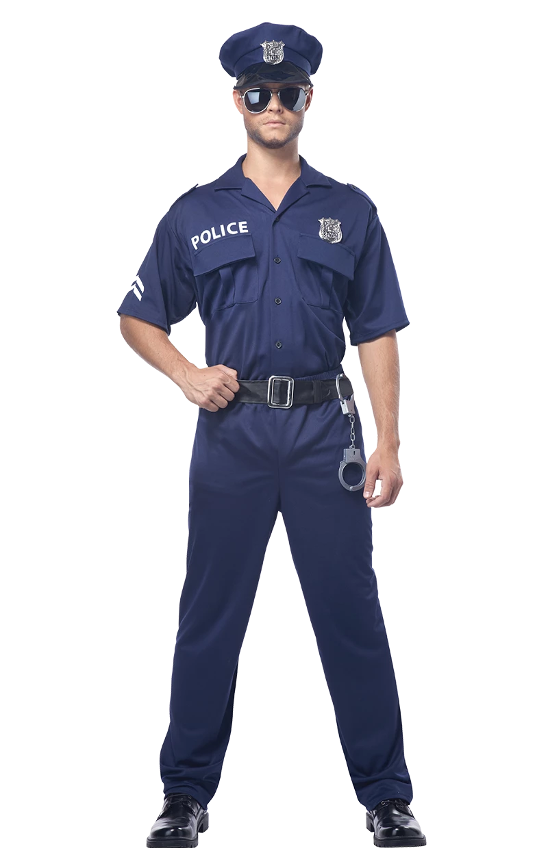 Mens American Policeman Costume 1 Mens American Policeman Costume