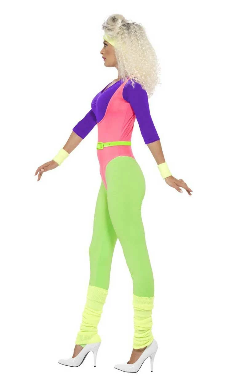 Smiffys Womens 80s Work Out Costume 2 Smiffys Womens 80s Work Out Costume - Image 2