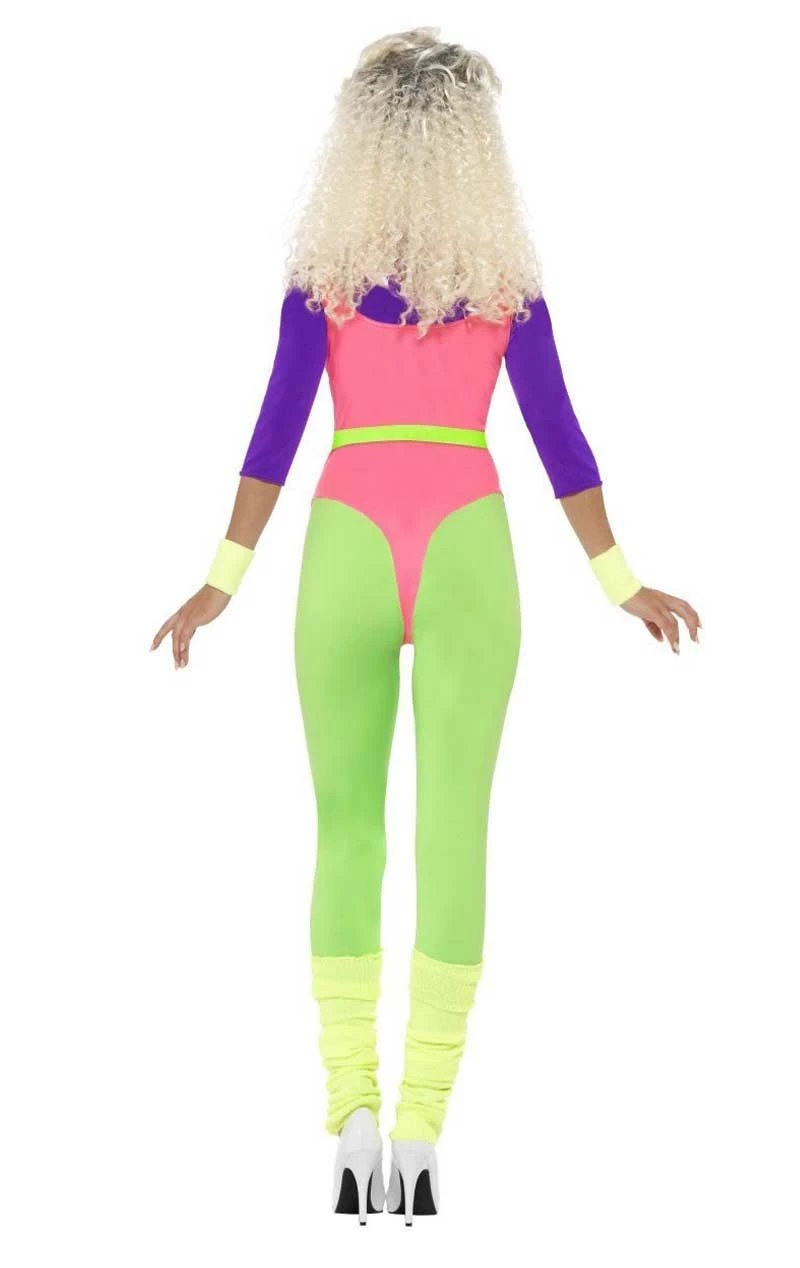 Smiffys Womens 80s Work Out Costume 3 Smiffys Womens 80s Work Out Costume - Image 3
