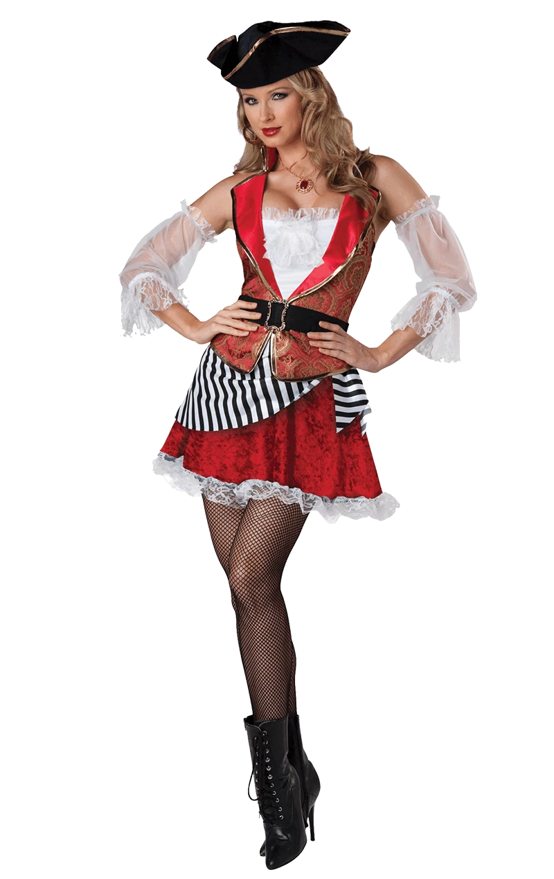 Womens Pretty Pirate Costume 1 Womens Pretty Pirate Costume