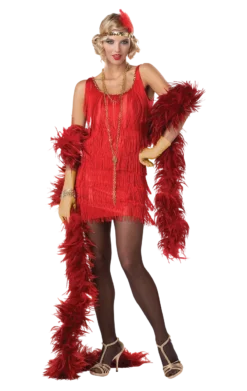 Red Fashion Flapper Costume