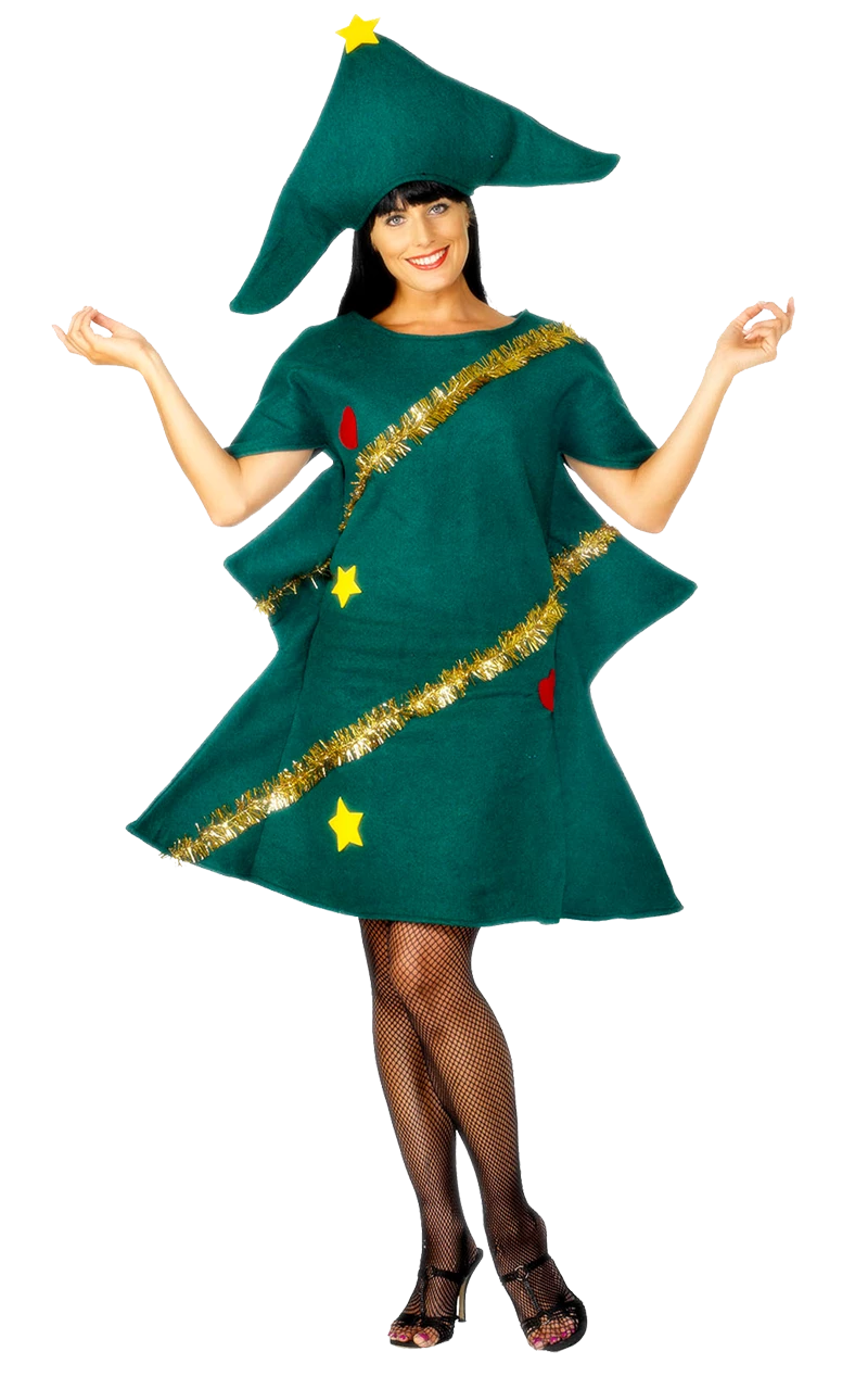 Smiffys Adult Christmas Tree Costume 1 Smiffys Adult Christmas Tree Costume