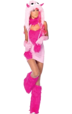 LEG AVENUE Pink Puff Monster Costume