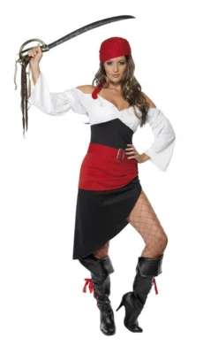 Smiffys Womens Sassy Pirate Costume